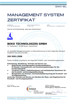 RTF Template - Beko Technologies