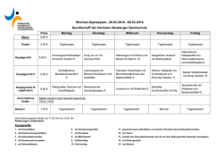 Wochen-Speiseplan: .29.02.2016 –06.03.2016 Sportlertreff der