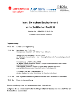 Iran: Zwischen Euphorie und wirtschaftlicher Realit&auml;t