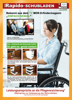 Informationsbroschüre Rapido Schubladen - Online-Wohn