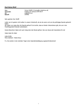 Dankesschreiben