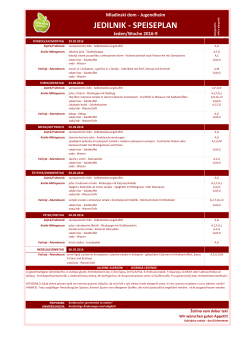 jedilnik - speiseplan