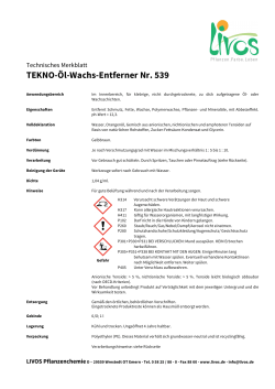 TEKNO-Öl-Wachs-Entferner Nr. 539