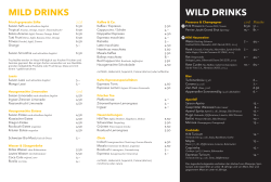 mild drinks wild drinks
