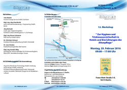 Einladung 12. Woorkshop - acqua-e