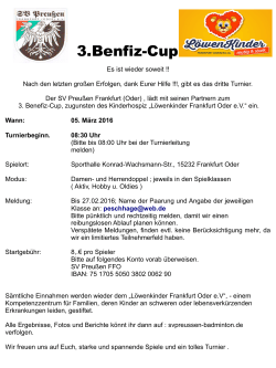 3.Benfiz-Cup - SV-Blau-Weiß Petershagen Badminton