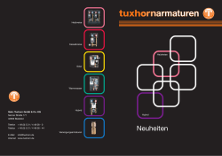 Neuheiten 2016.indd - Gebr. Tuxhorn GmbH & Co KG