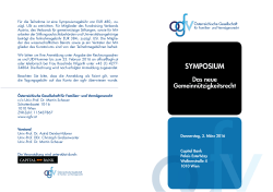 Einladung Symposium