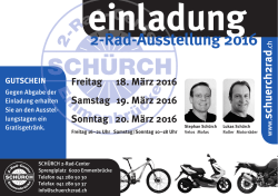2-Rad-Ausstellung 2016 - Schürch 2-Rad