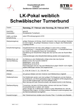 (LK-Pokal weiblich Schwäbischer Turnerbund Stand 17.11.2015)