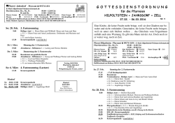Gottesdienstzeiten - Katholische Pfarrei St. Johannes, Hilpoltstein