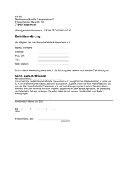 Beitrittserklärung - Nachbarschaftshilfe Friesenheim eV