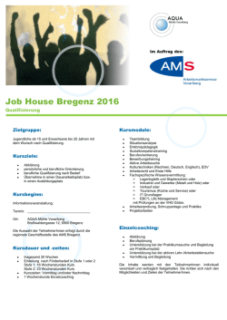 Job House Bregenz 2016