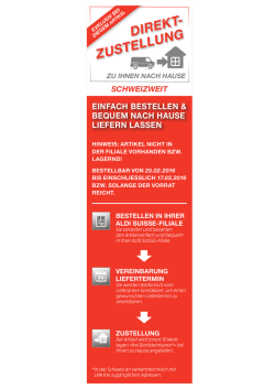 Direktzustellung - ALDI SUISSE AG