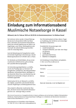 Einladung zum Informationsabend Muslimische