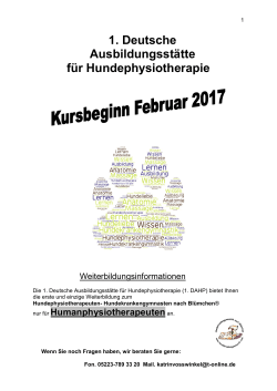 - Deutsche Ausbildungsstätte für Hundephysiotherapie