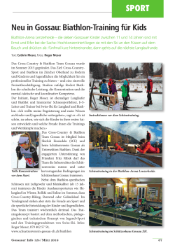 SPORT Neu in Gossau: Biathlon-Training für Kids - gossauer-info