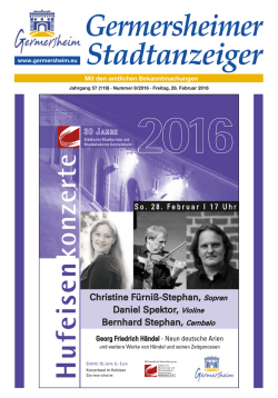Germersheimer Stadtanzeiger - wittich