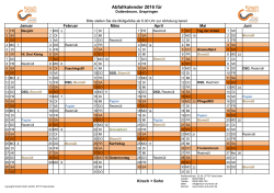 Abfallkalender 2016 für