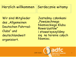 Herzlich willkommen Serdecznie witamy