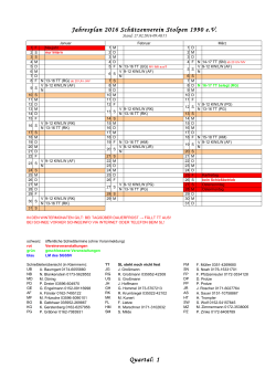 Terminplan für das Jahr 2016 - Schützen Verein Stolpen/Sa. 1990 eV