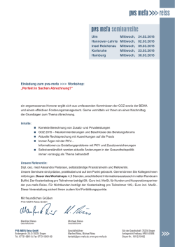 Einladung und Anmeldung zum - PVS