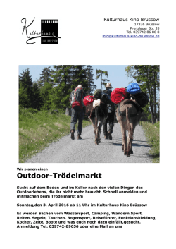 Infos und Anmeldung siehe Flyer
