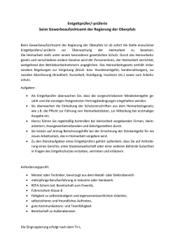 Entgeltprüfer/in beim Gewerbeaufsichtsamt