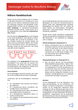 Infoblatt H&ouml;here Handelsschule - HIBB