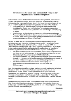 Informationsblatt - AG &bdquo;Selbst Aktiv&ldquo;