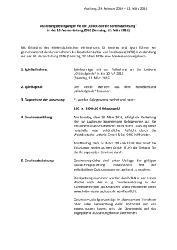 PDFSonderauslosung GlücksSpirale 10. VA 2016