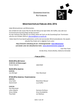 domministranten rottenburg ministrantenplan