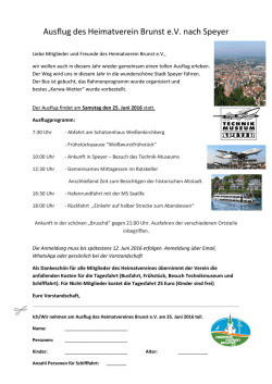 Heimatverein-Ausflug &ndash;