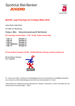 jugend - Sportclub Biel