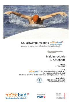 Meldeergebnis... - SC Steinhagen