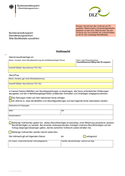 Informationen Ihrer Beihilfestelle
