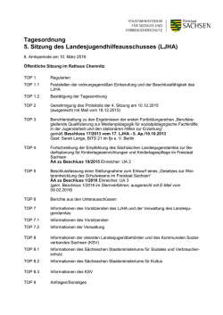 Tagesordnung - Sächsisches Staatsministerium für Soziales und