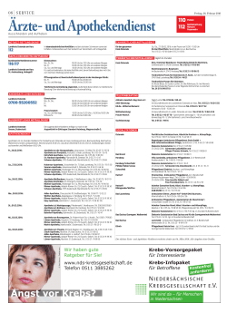 Notdienste - Harz Kurier