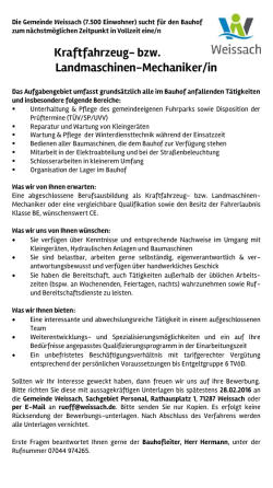 Kraftfahrzeug- bzw. Landmaschinen-Mechaniker/in
