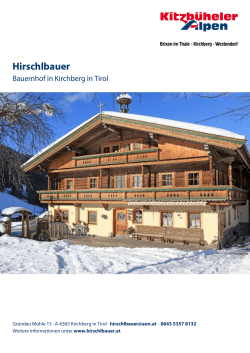 Hirschlbauer in Kirchberg in Tirol
