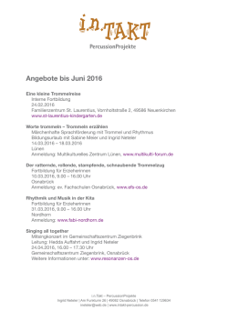 Informationen zu weiteren Angeboten finden Sie hier