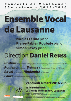 Flyer concert EVL 04.03.16 - L`Ensemble Vocal Lausanne