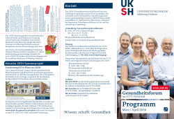 Programm - Universitätsklinikum Schleswig