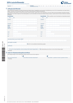 SEPA-Lastschriftmandat