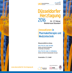 D&uuml;sseldorfer Herztagung - Universit&auml;tsklinikum D&uuml;sseldorf