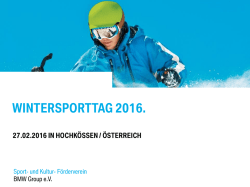 wintersporttag 2016. - Sport- und Kultur