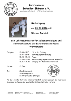 Ausschreibung - Saarländischer Karateverband e.V.