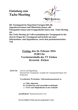TuJu-Meeting - Siegerland Turngau