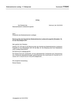 Drs. 17/5243  - Nieders&auml;chsischer Landtag