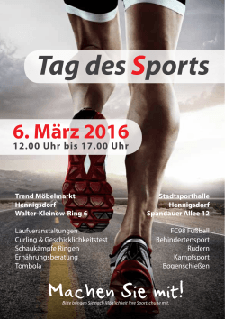 Tag des Sports - FC 98 Hennigsdorf